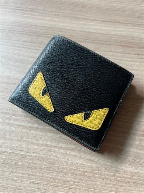 fendi bag bugs bifold wallet|men's Fendi wallets.